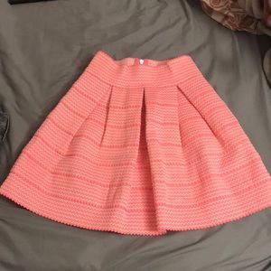 Pink and white skirt